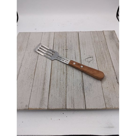 Stainless Steel Cake Brownie Spatula Server Wood Handle 10" - Picture 1 of 6